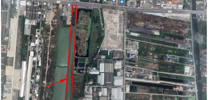 ขายที่ดินติดถนนเทพารักษ์ บางพลี สวยมาก เนื้อที่ 21 ไร่